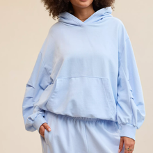 Load image into Gallery viewer, Oversized Drapey Fleece Pullover Hoodie