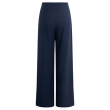 Load image into Gallery viewer, Solid Tie‑Front Wide‑Leg Twill Trousers